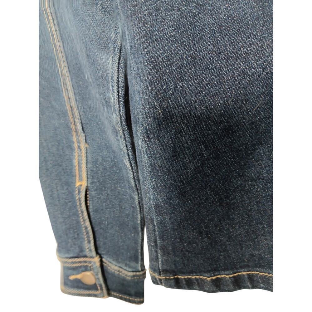 New Baccini Denim Jacket Blue Size Small Classic Button Front Casual Jean - Picture 11 of 14